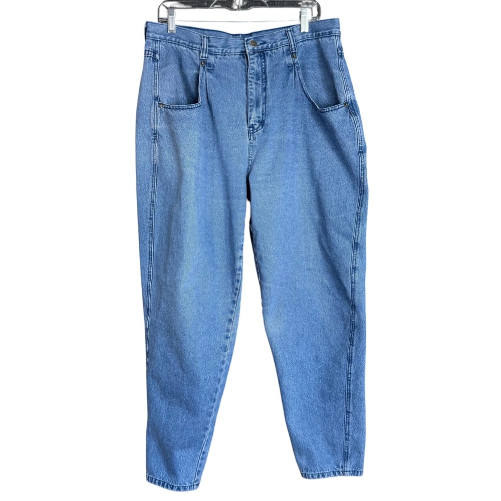 Vintage Brittania Barrel Leg Mom Jeans High Rise Pleated 16P
